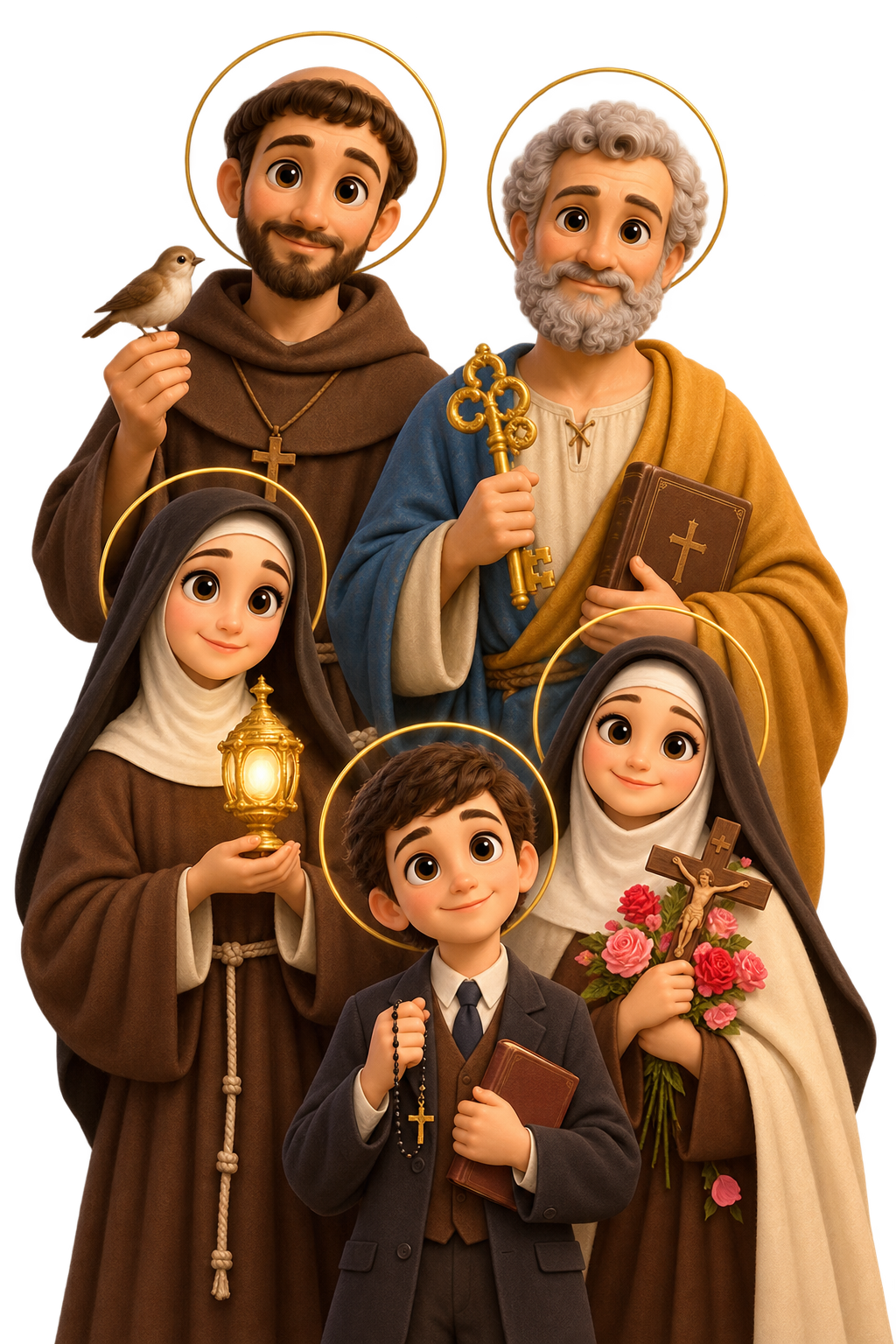 A group of young saints gathered together